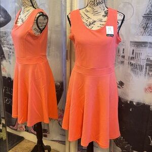 NWT Coral Sleeveless Fit and Flare Dress